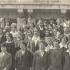 ACG students with teachers in front of Gould Hall