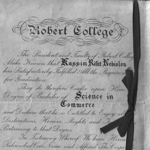Kasım Gülek (RC 1928) diploma
